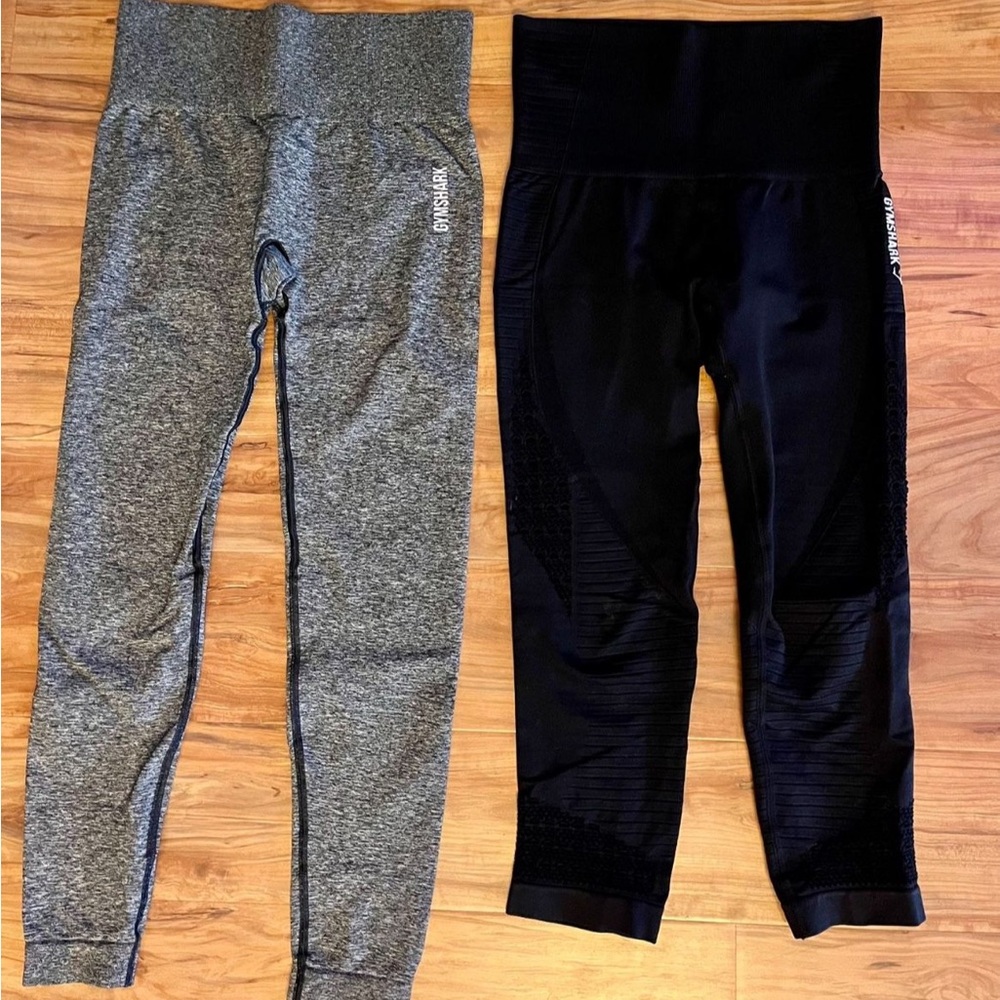 Kids Gray and Black Leggings Set